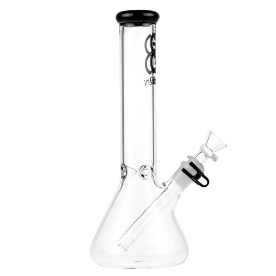 Glasscity Beaker Ice Bong  10 inch  Black