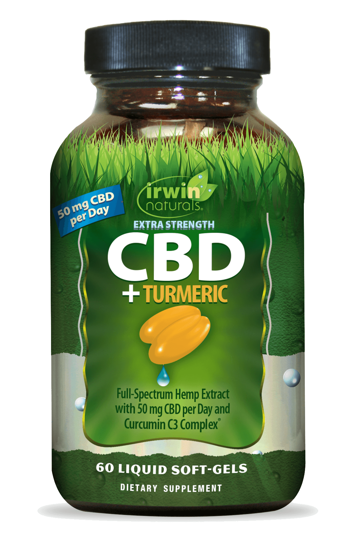 Buy Irwin Naturals CBD +Turmeric Extra Strength 60 LIQUID SOFT GELS Online Weed Deals