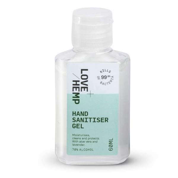 Love Hemp® 60ml Hand Sanitiser Gel (70% Alcohol)