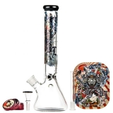 Black Leaf Ronin and Geisha Beaker Ice Bong Box Set