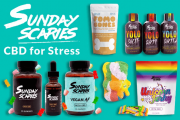 Buy Sunday Scaries Broad Spectrum CBD Gummies | Vegan CBD Gummies | CBD Oil Tincture | CBD Candy | Strawberry CBD Gummies | CBD Bath Bombs